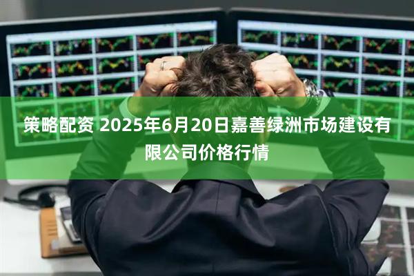 策略配资 2025年6月20日嘉善绿洲市场建设有限公司价格行情