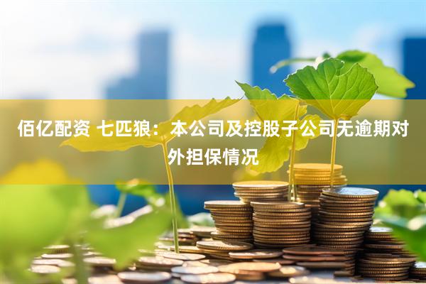 佰亿配资 七匹狼：本公司及控股子公司无逾期对外担保情况